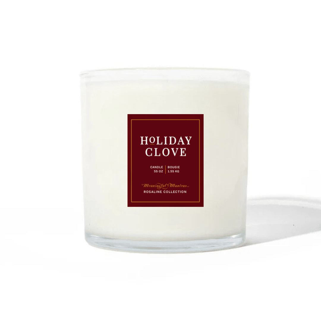 Holiday Clove Natural Candle 55oz Rosaline Collection - Vegan America