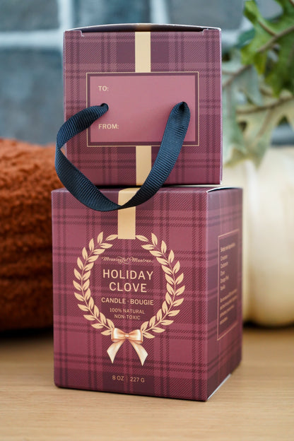 Holiday Clove 4oz Natural Candle Ellie Collection