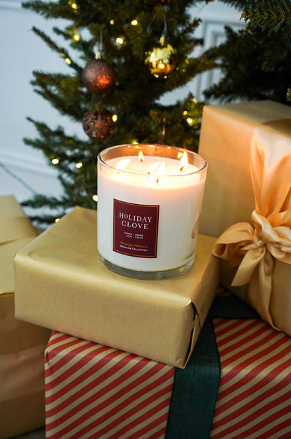 Holiday Clove Natural Candle 55oz Rosaline Collection - Vegan America