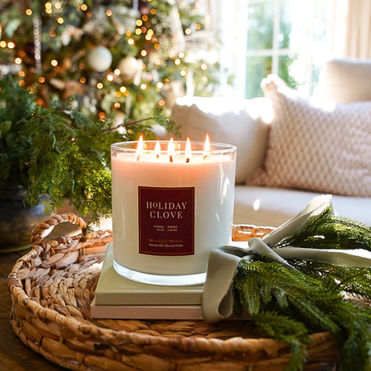 Holiday Clove Natural Candle 55oz Rosaline Collection - Vegan America