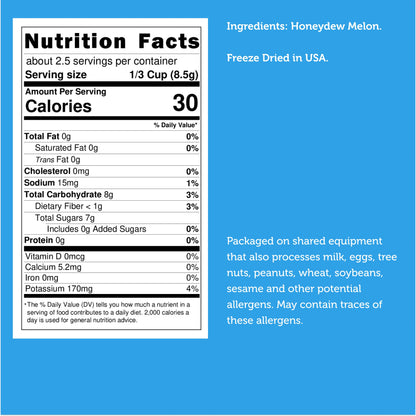 Freeze Dried Honeydew Melon