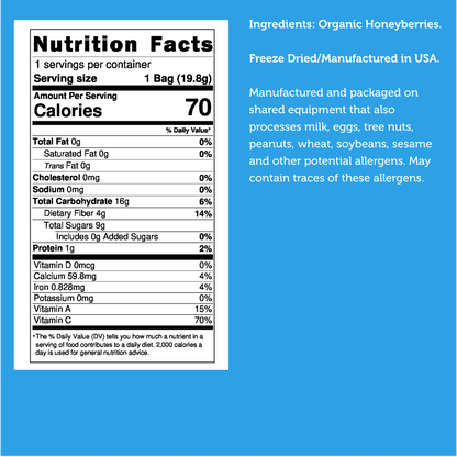 Freeze Dried Organic Honeyberry