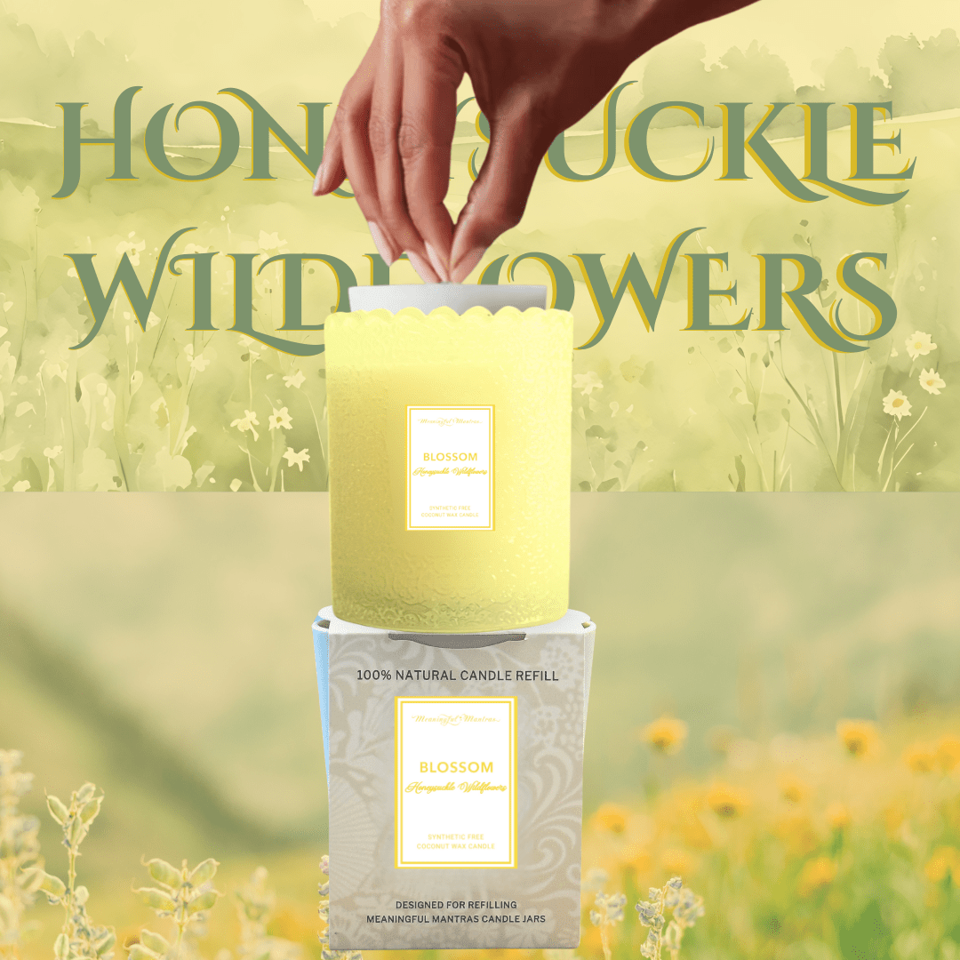 Honeysuckle Wildflowers Natural Candle 8oz Kaia Collection Refill - Vegan America