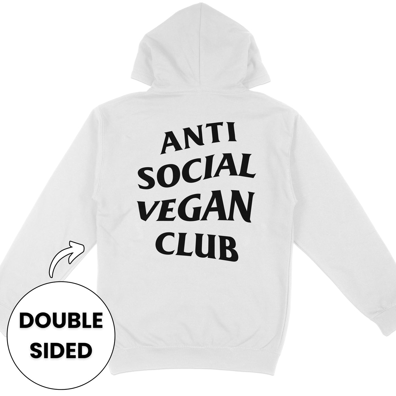 Anti Social Vegan Club Hoodie