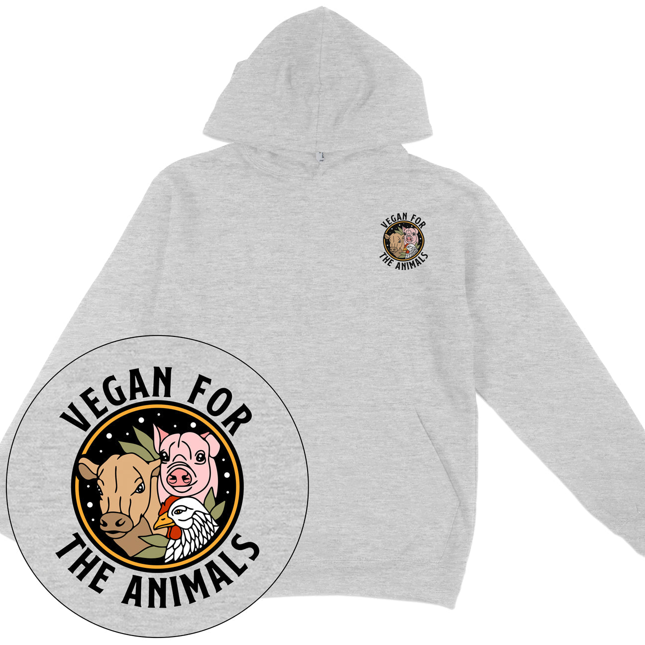 Vegan For The Animals Earthlings Hoodie