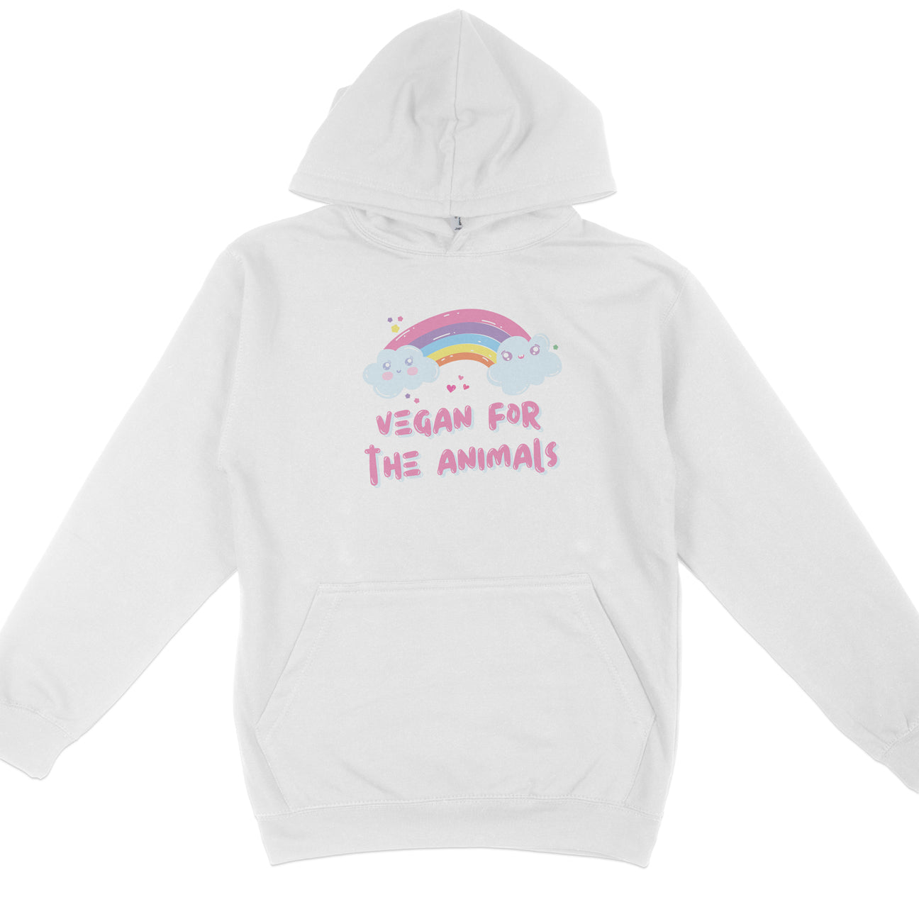 Vegan For The Animals Rainbow Hoodie