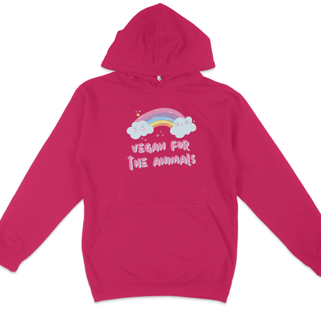 Vegan For The Animals Rainbow Hoodie