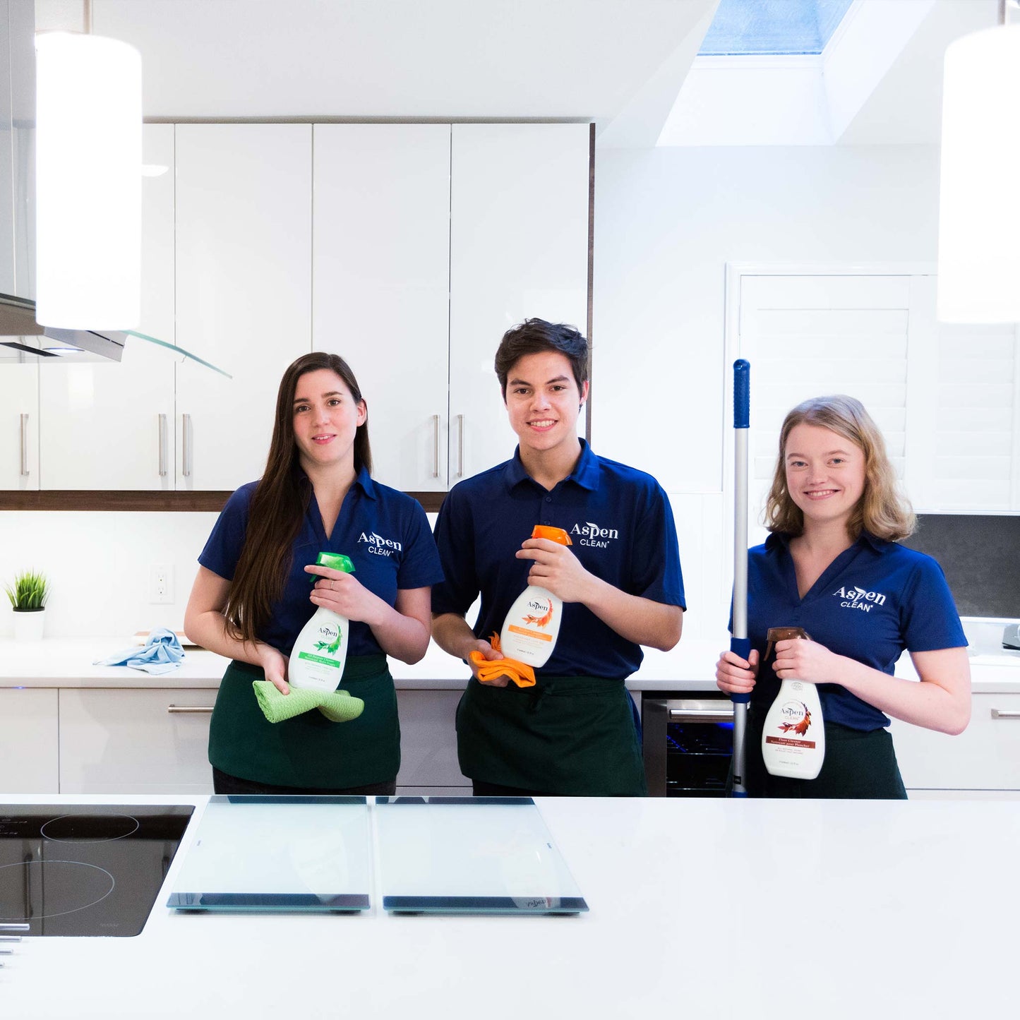 AspenClean House Cleaning Kit with Scouring Powder