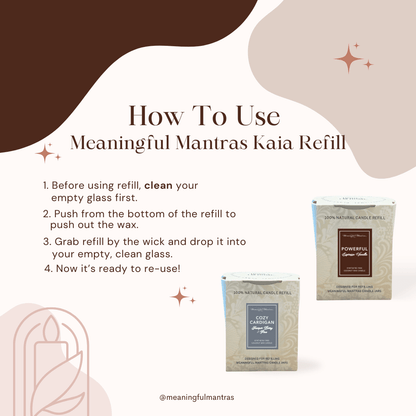 Pumpkin Pie Natural Candle 8oz Kaia Collection Refill - Vegan America