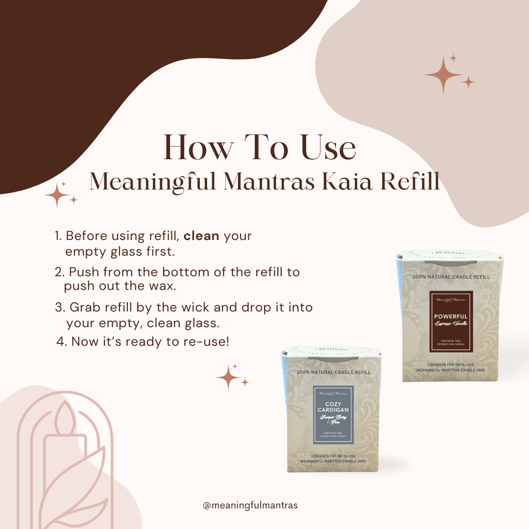Fireside Fall Candle 8oz Kaia Collection Refill - Vegan America