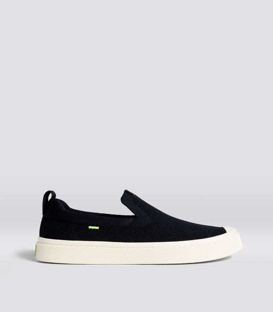 IBI SLIP-ON Black Knit Sneaker Women