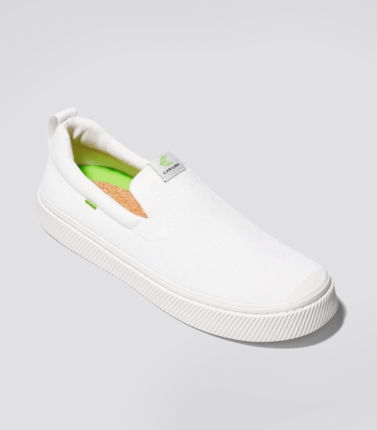 IBI SLIP-ON White Knit Sneaker Women