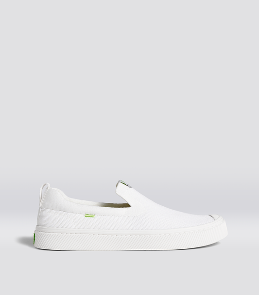 IBI SLIP-ON White Knit Sneaker Women