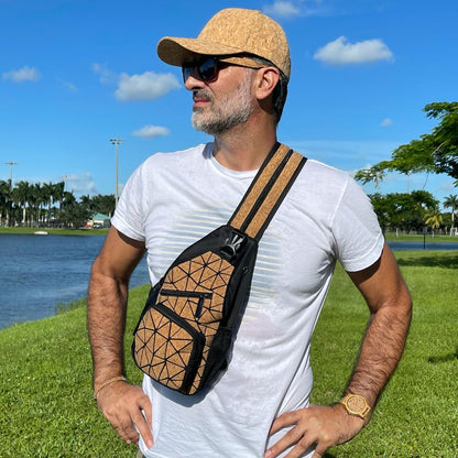 Unisex Cork Sling Bag