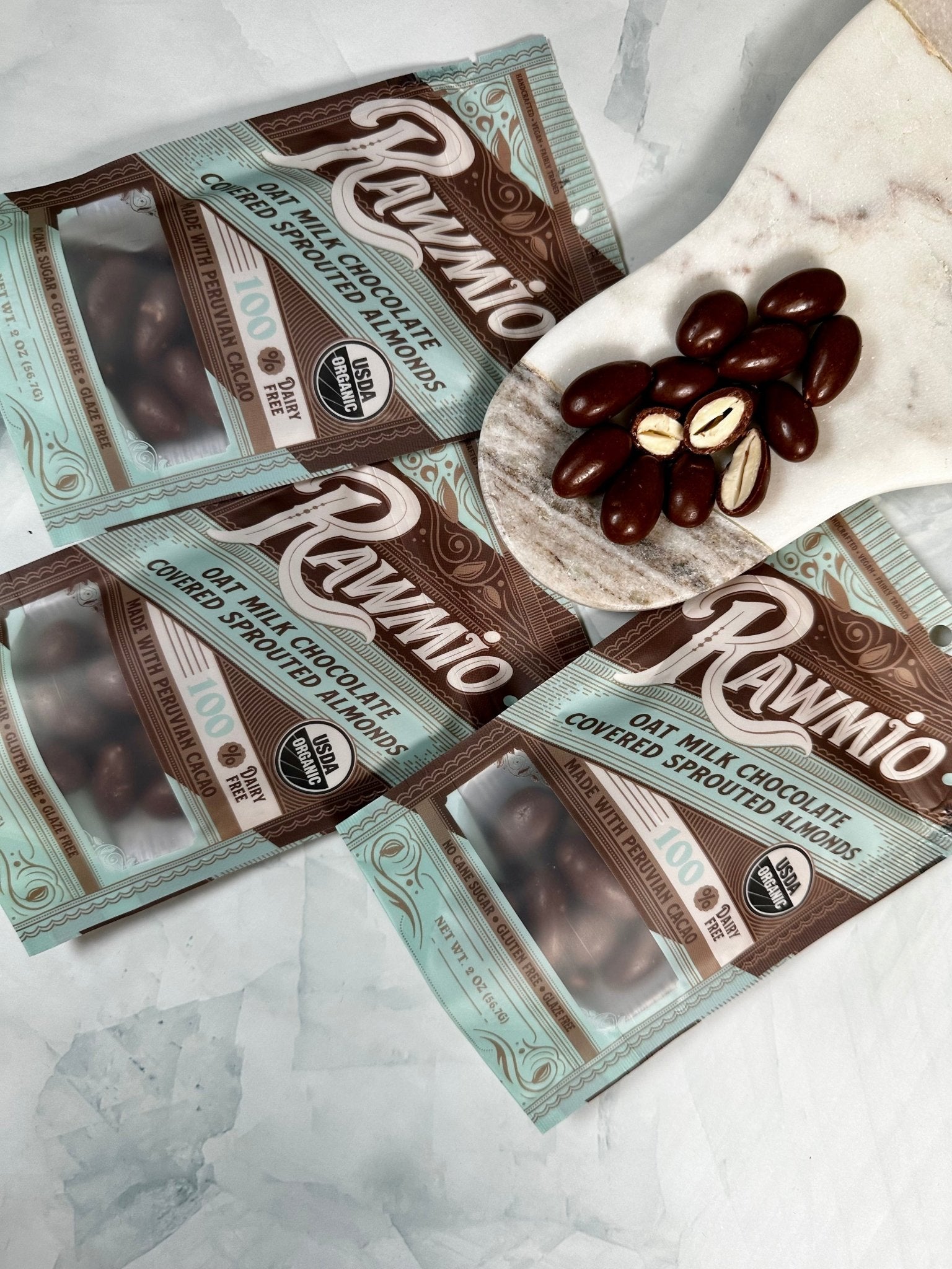 Oat Milk Chocolate Covered Sprouted Almonds - Vegan America