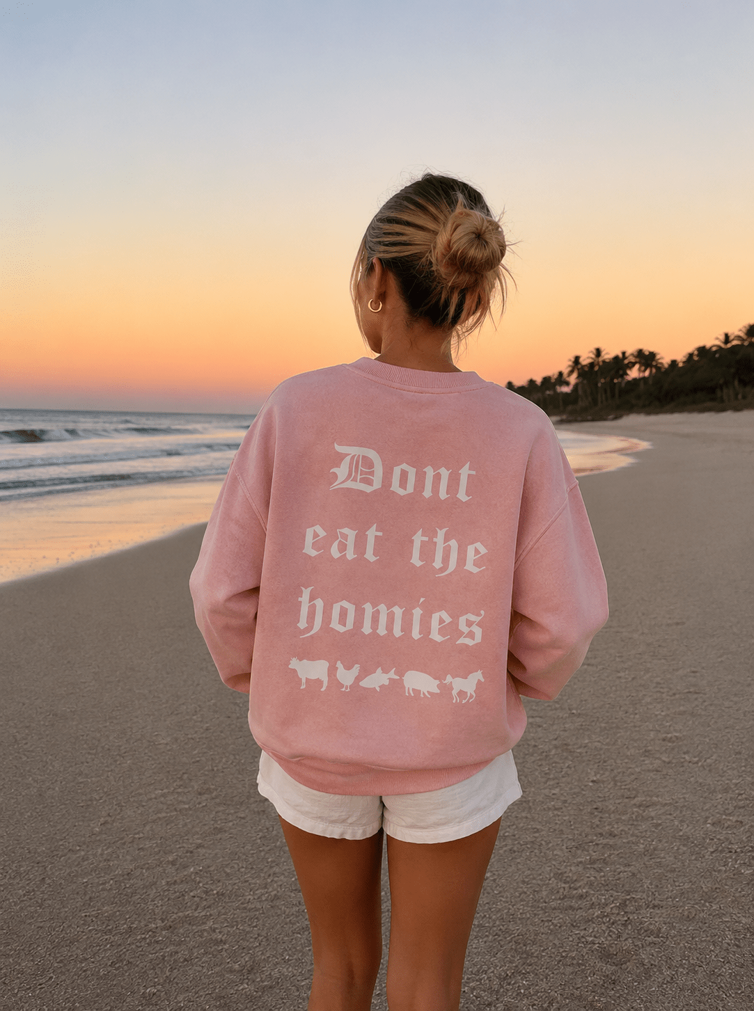 OG DONT EAT THE HOMIES CREWNECK - Vegan America