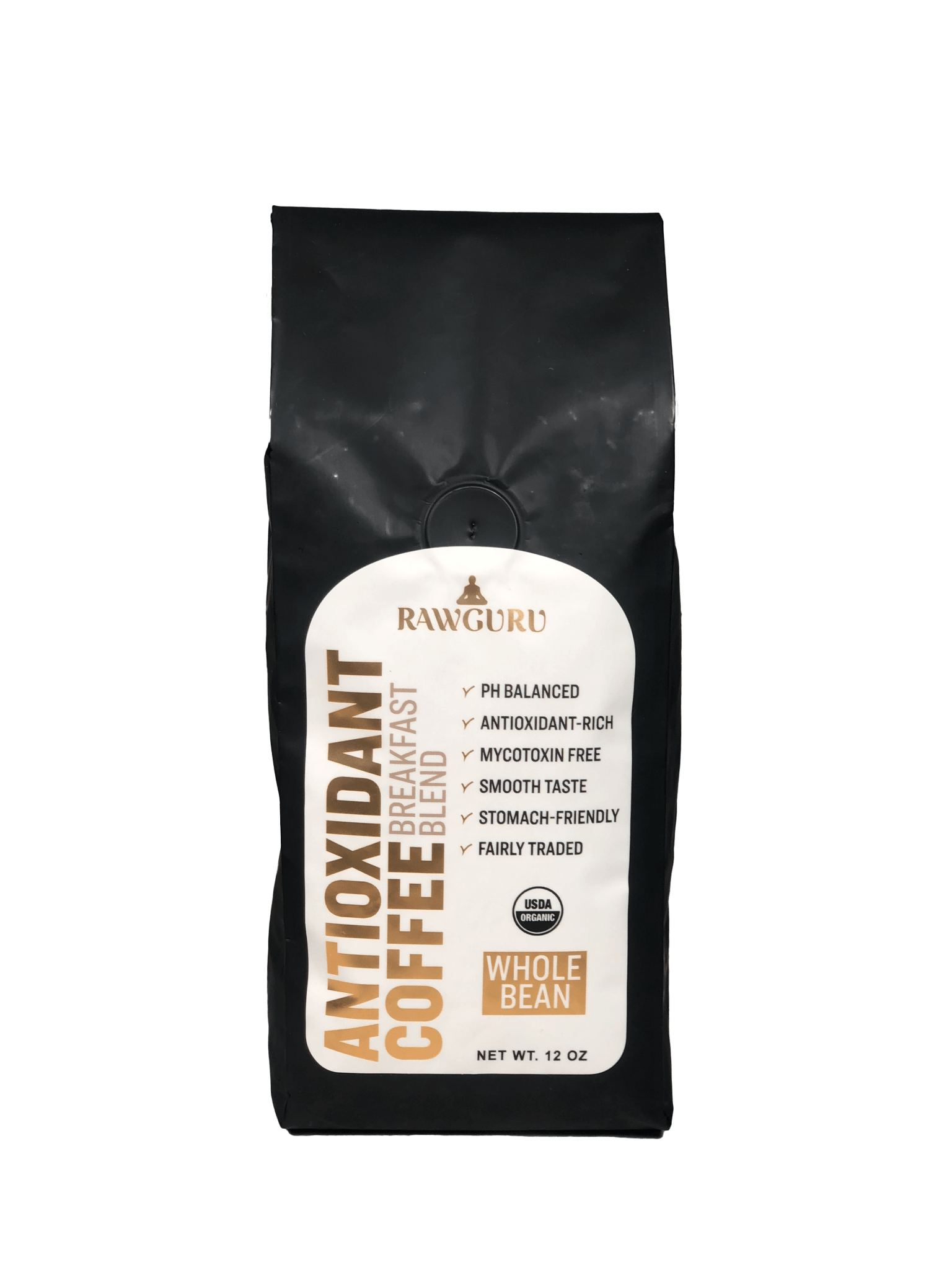 Organic Antioxidant Coffee Breakfast Blend | Whole Bean | 12oz - Vegan America