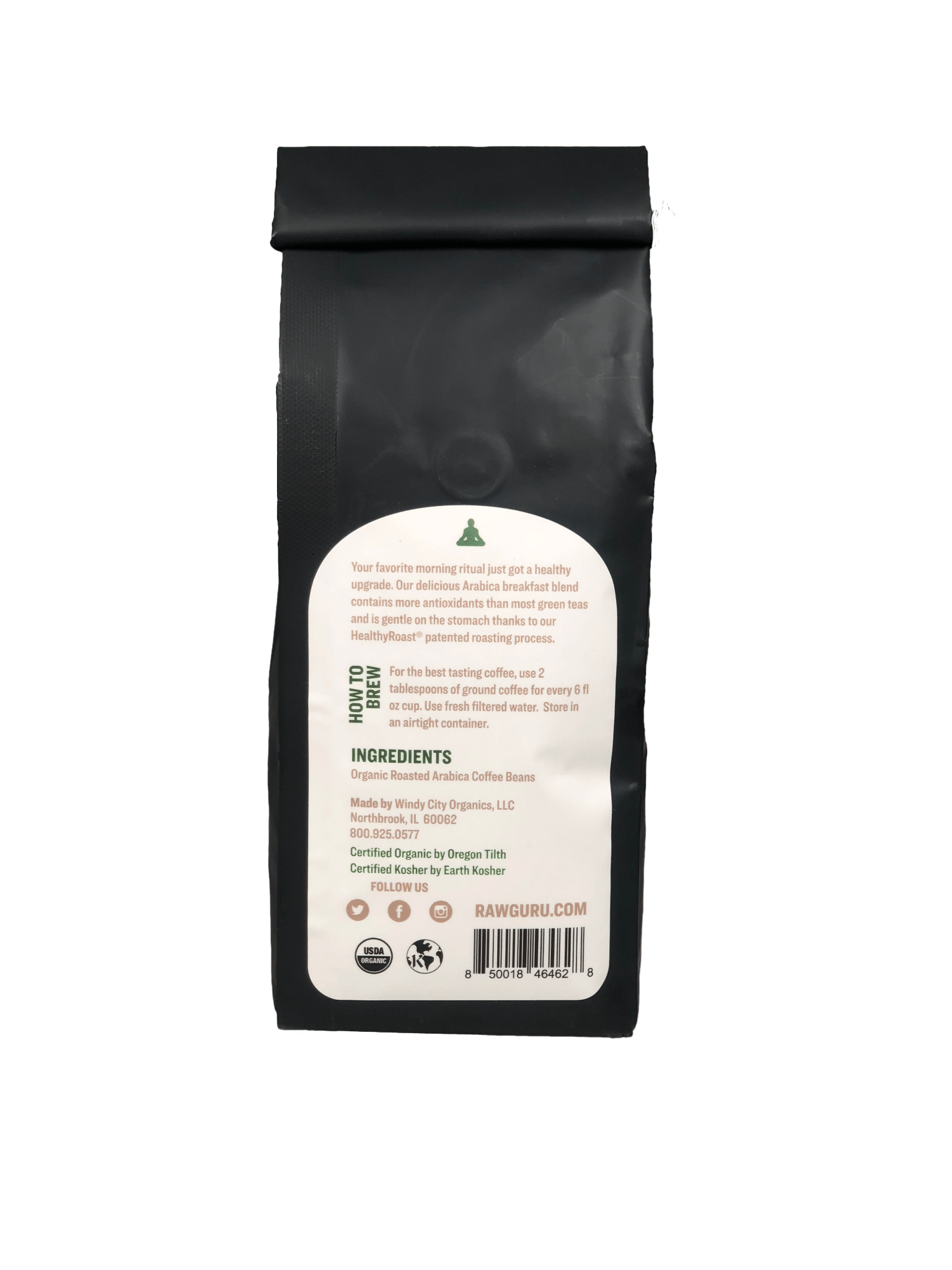 Organic Antioxidant Coffee Breakfast Blend | 12oz - Vegan America