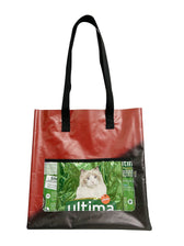 shopping bag cat food green, black and brown - Vegan America