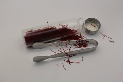 Mini Stainless Steel Tongs to Grab Saffron & Spices – 1 Unit