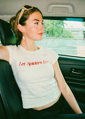 Let Spiders Live Baby Tee - Vegan America