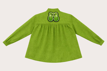 LO NEEL Chemise Hila Verte - Vegan America