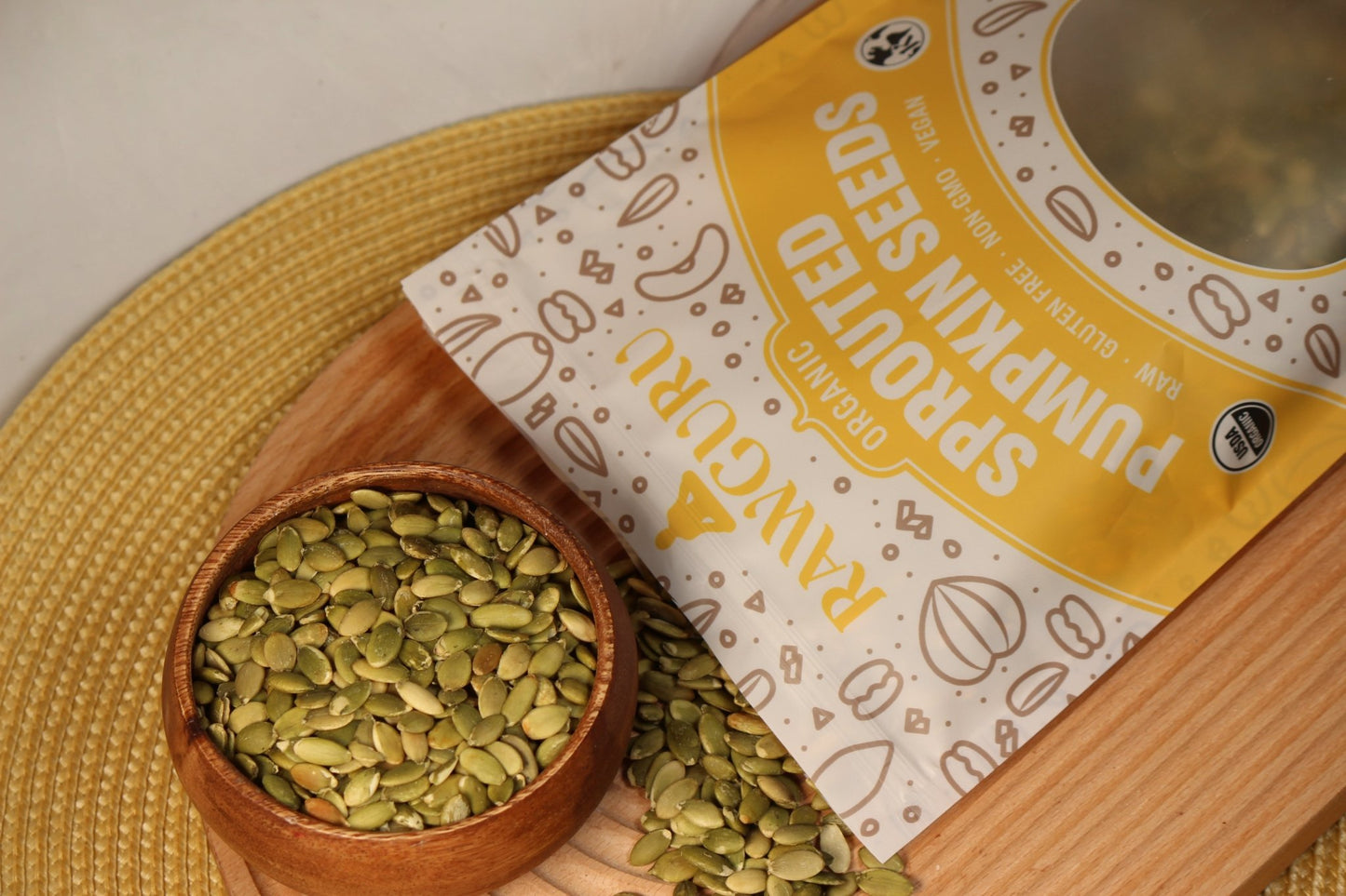 Organic Sprouted Pumpkin Seeds - 16 oz - Vegan America