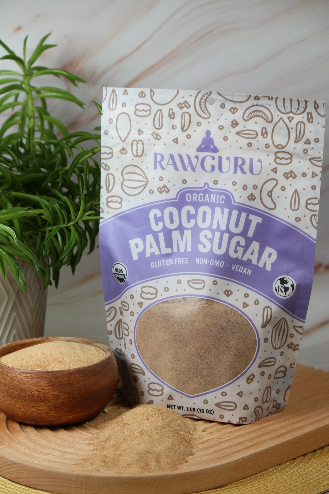 RawGuru Organic Bali Coconut Sugar | 16 oz - Vegan America