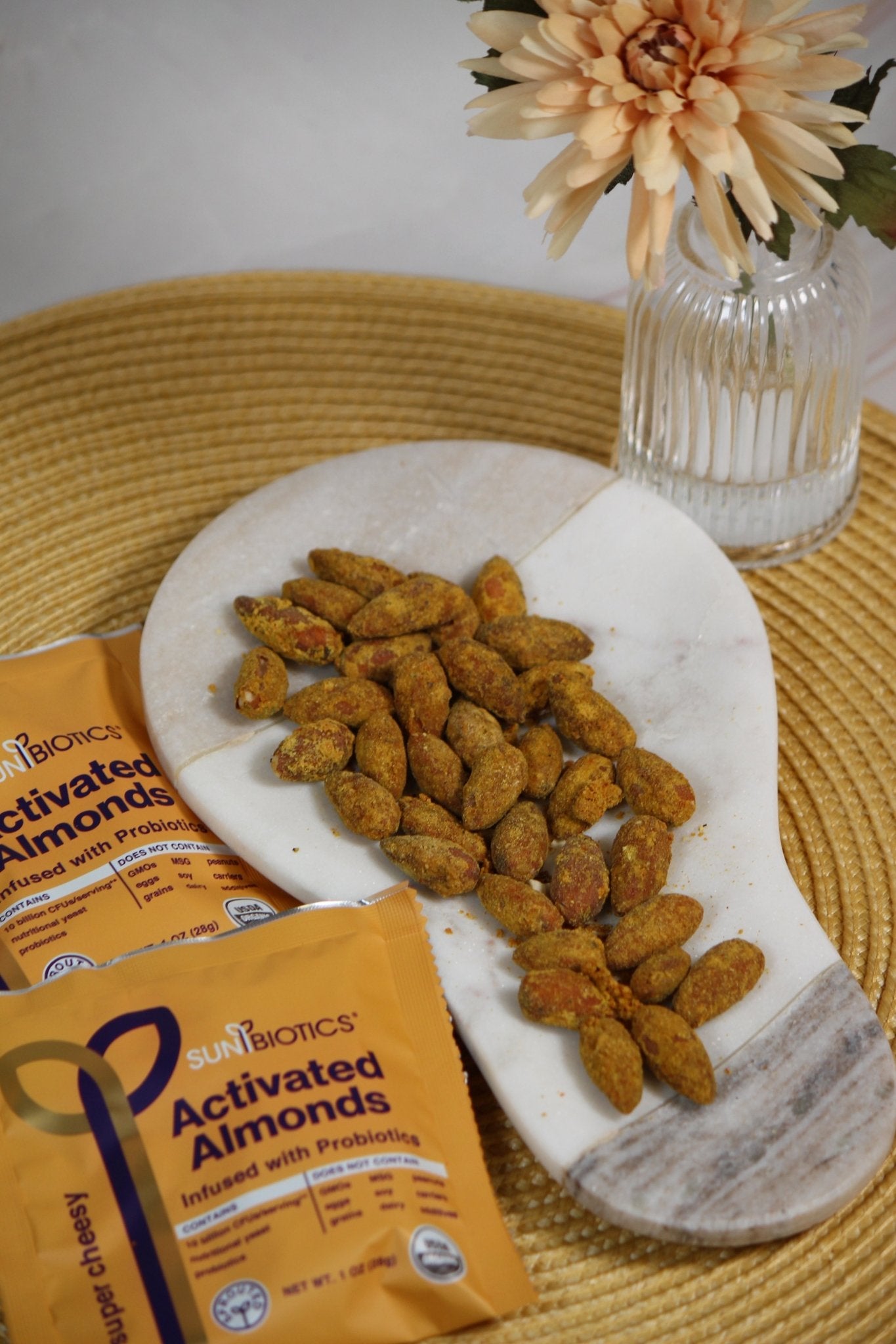 Activated Almonds - Infused with Probiotic - Super Cheesy - Vegan America