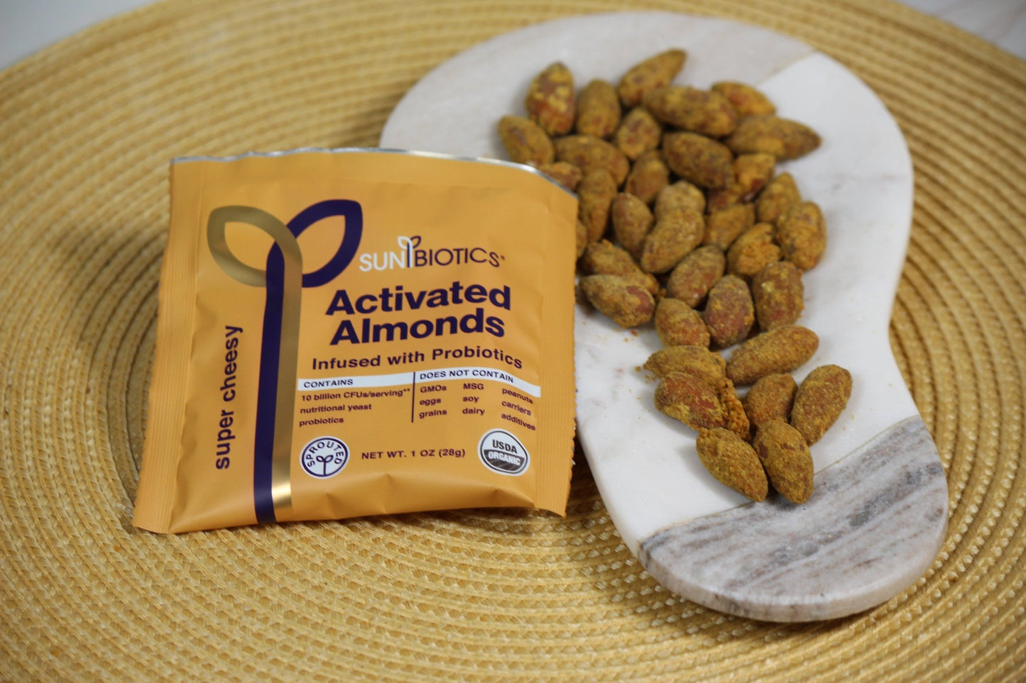 Activated Almonds - Infused with Probiotic - Super Cheesy - Vegan America