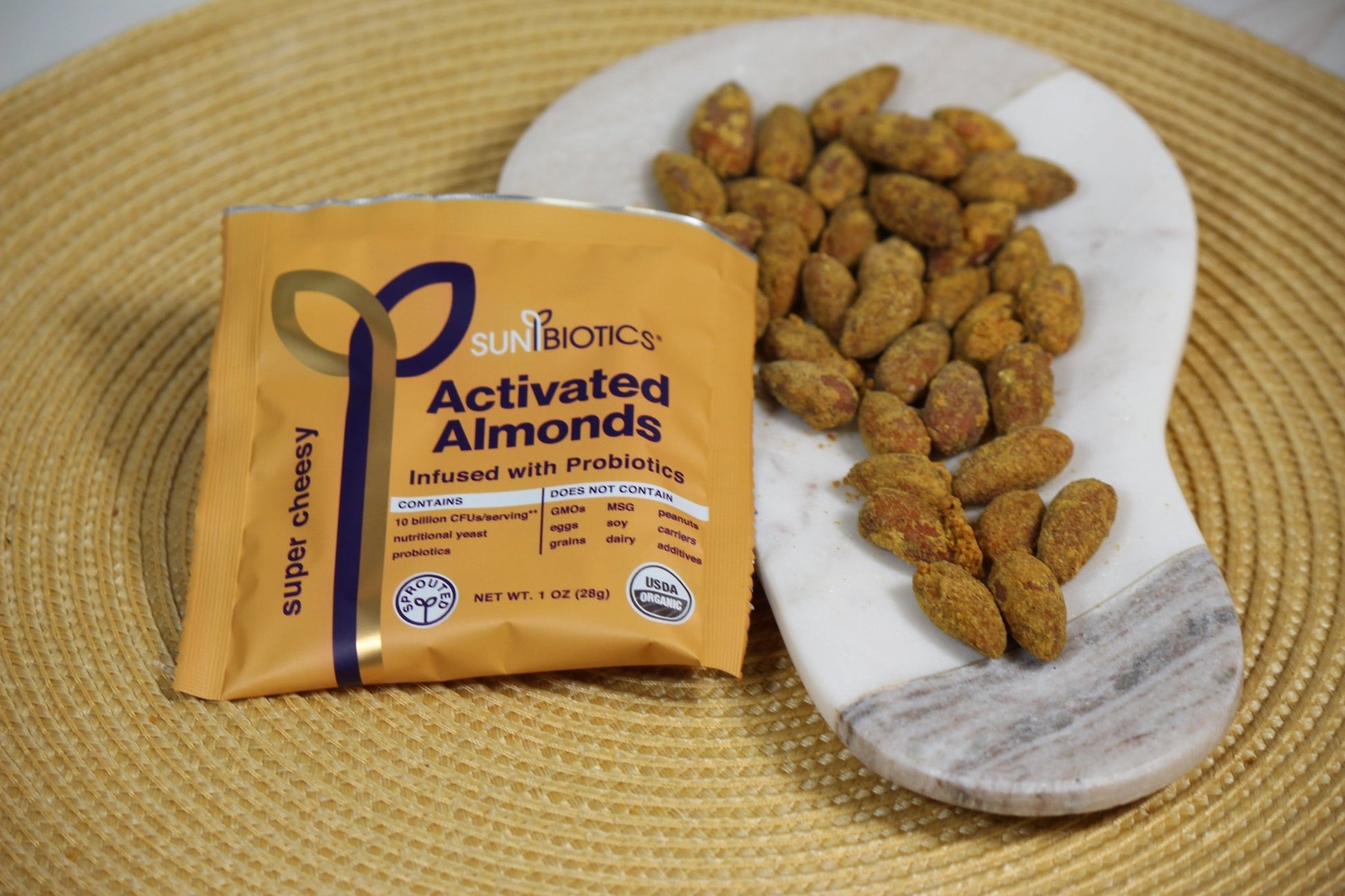 Activated Almonds - Infused with Probiotic - Super Cheesy - Vegan America