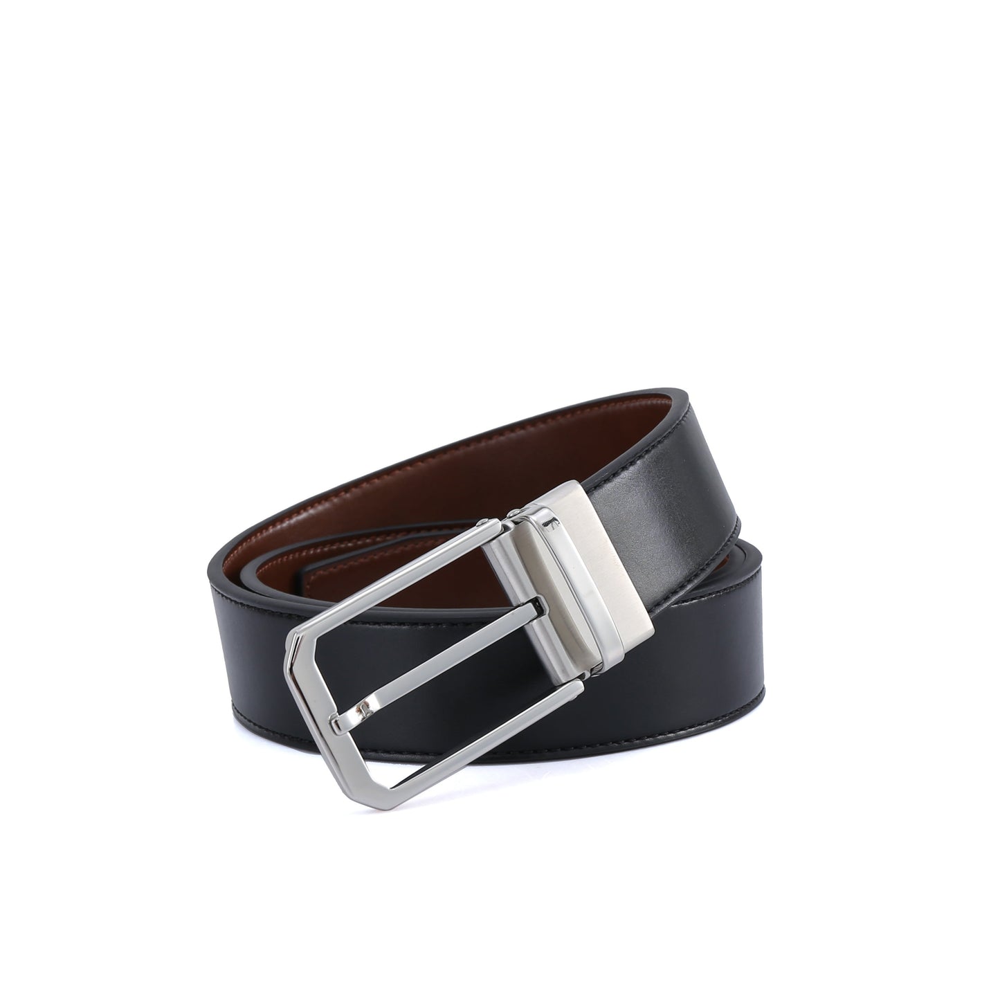 Professional Reversible 1 - Polished SS Vegan Belt