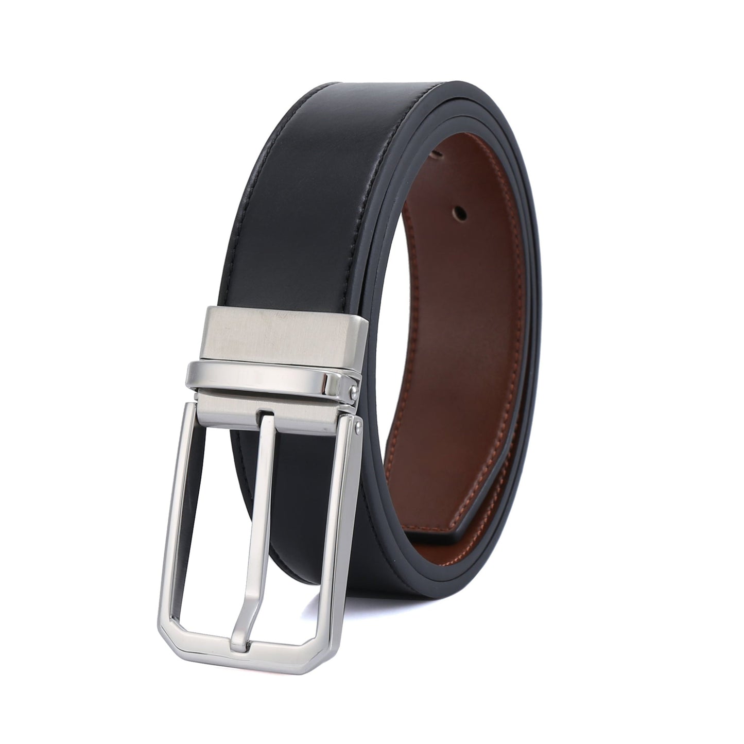 Professional Reversible 1 - Polished SS Vegan Belt