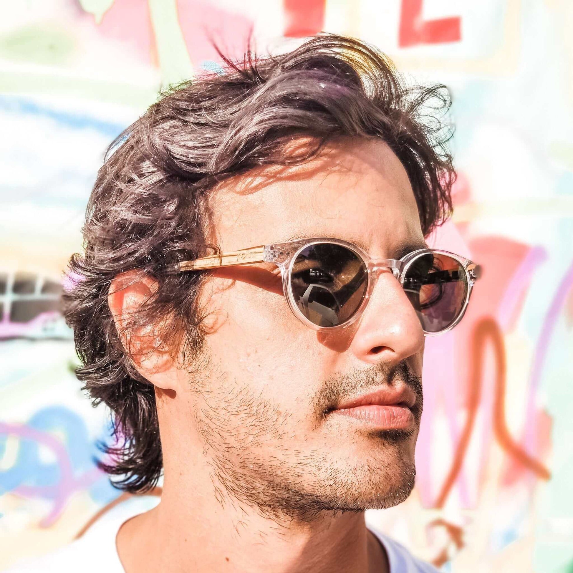 Ganges - Unisex Wood and Bio Acetate Sunglasses - Vegan America