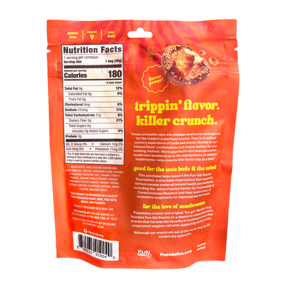 Popadelics Crunchy Mushroom Chips - Variety Pack