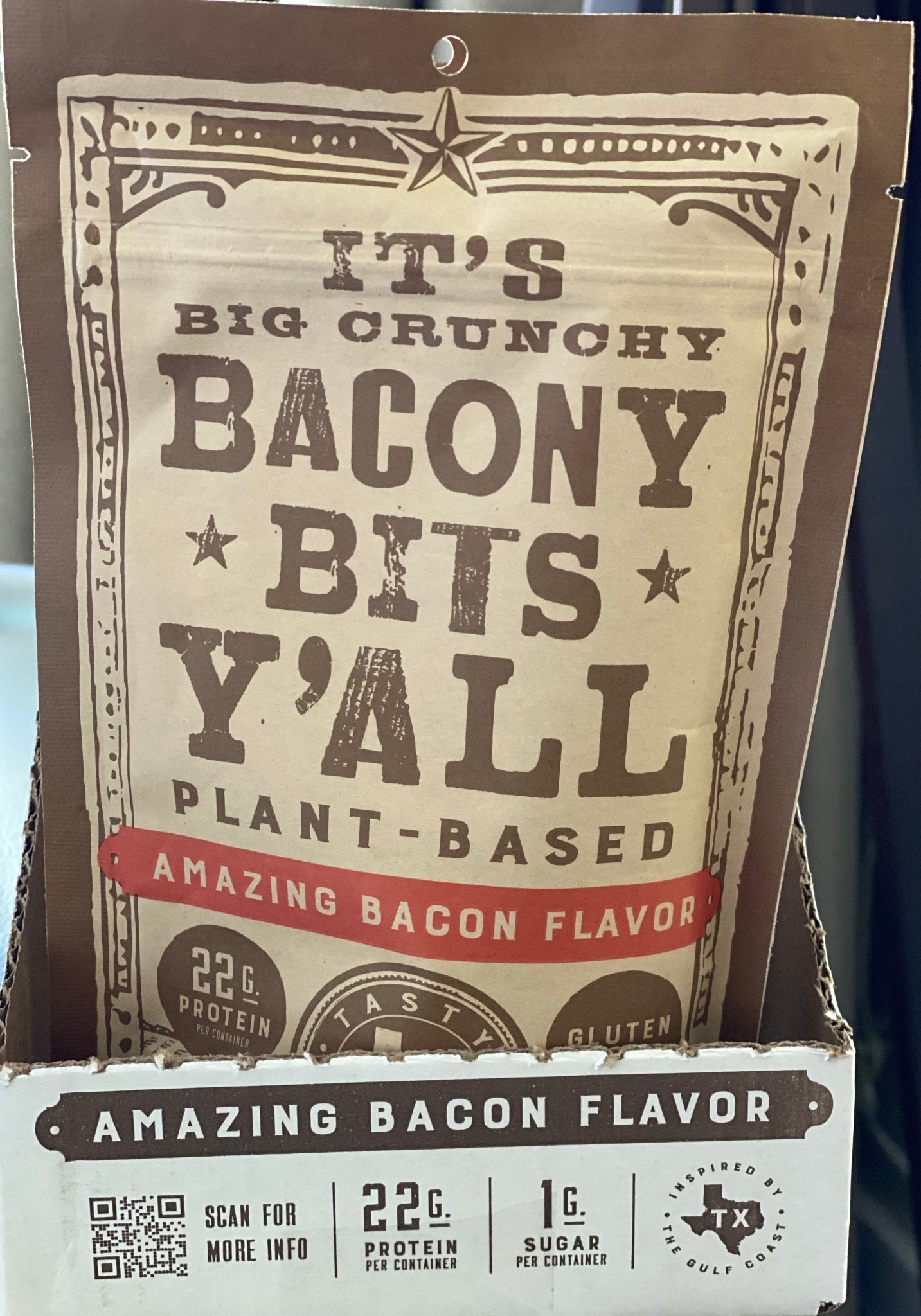 Big Crunchy Bacony Bits (Retail 6 - Pack) - Vegan America