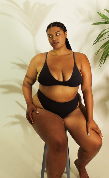 Shanta Bikini Bra & Brief Set - Vetiver Blend - Vegan America