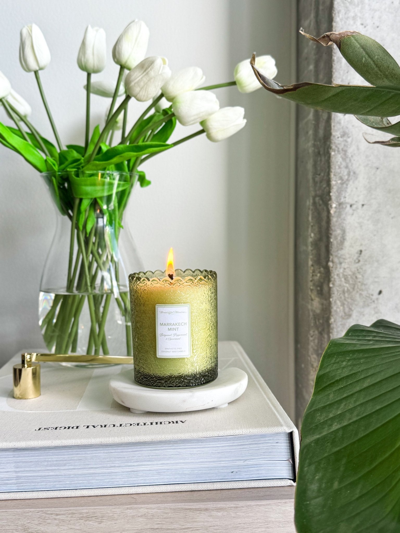 Marrakech Mint Natural Candle 8oz Kaia Collection - Vegan America