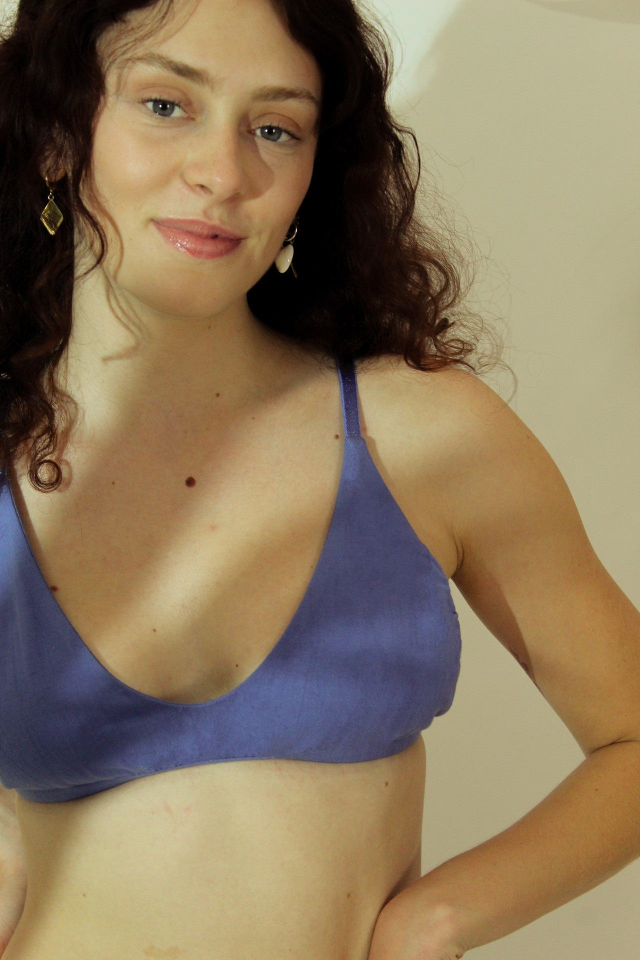 Shanta Bikini Bra- Indigo Flower Blend