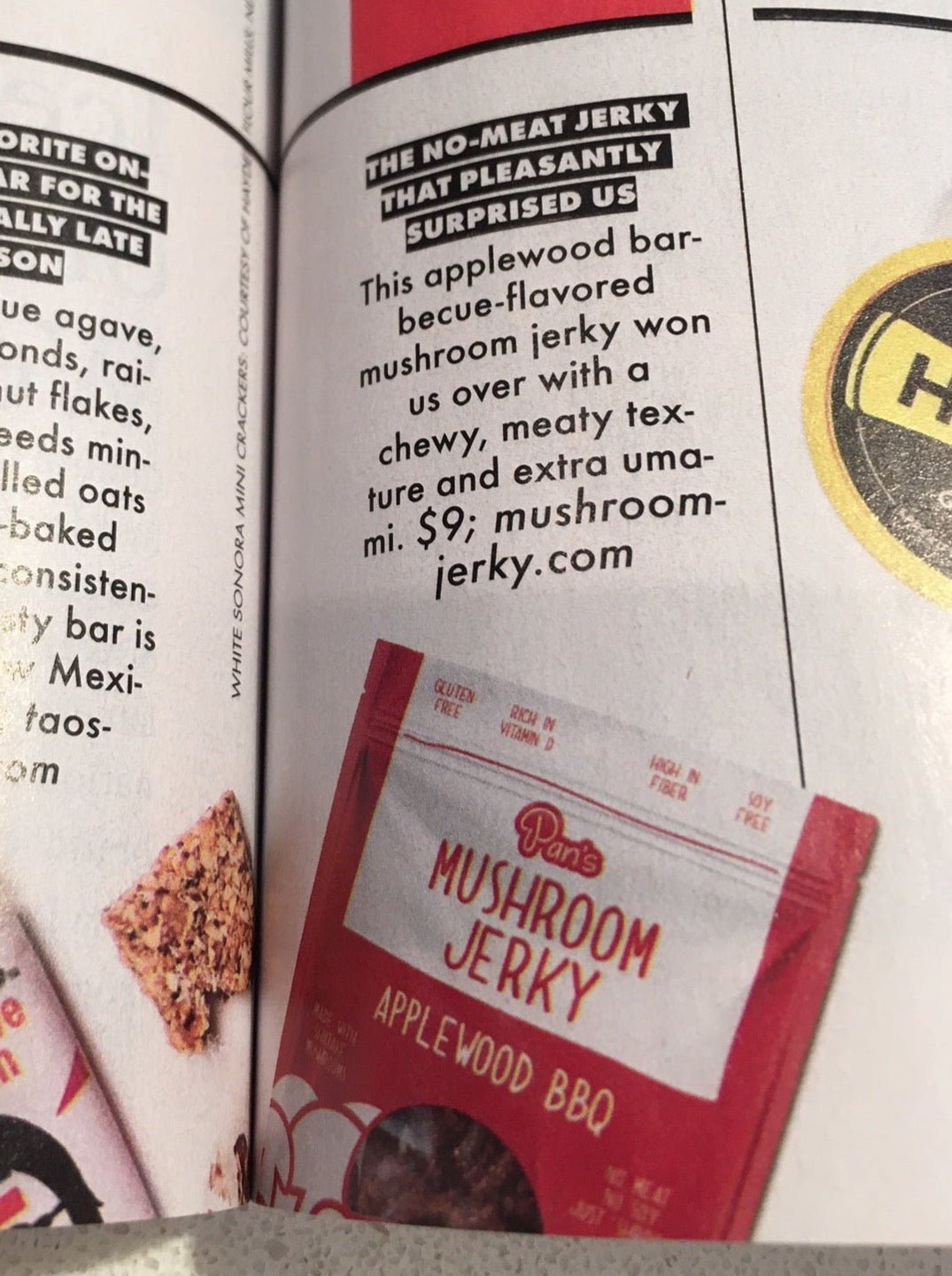 Applewood BBQ Mushroom Jerky - Vegan America