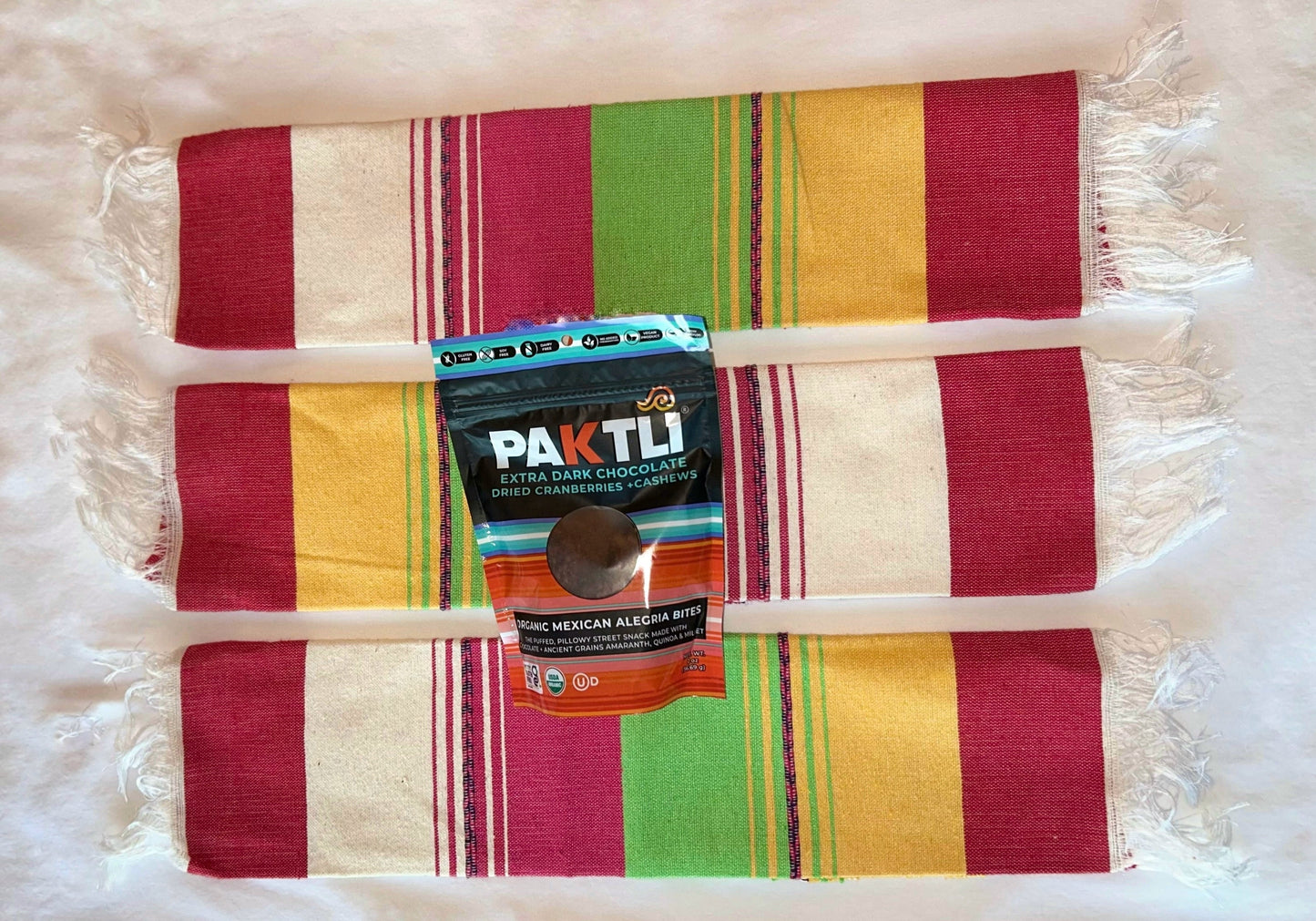 NEW Extra Dark Chocolate Alegria Bites w/ Cranberries + Cashews