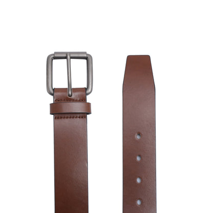 Casual belt w/ Roller buckle in Gunmetal (Brass)
