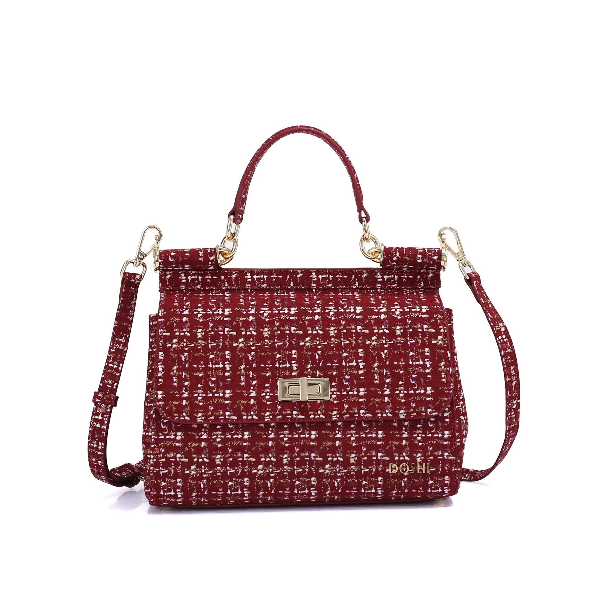 Lady Bag 3 - Printed Royal Red - Vegan America