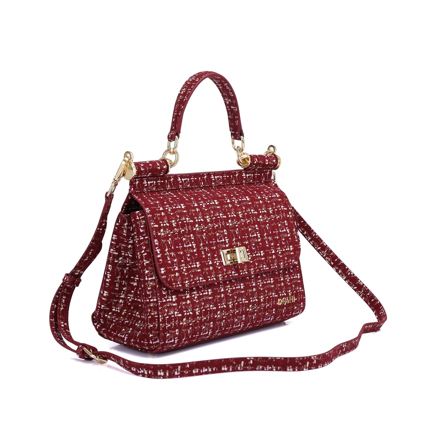 Lady Bag 3 - Printed Royal Red - Vegan America