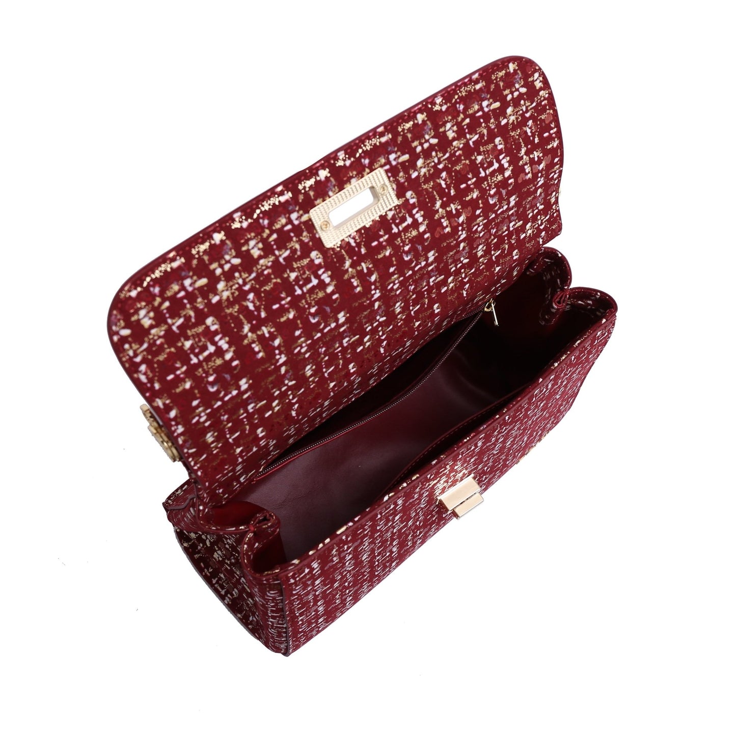 Lady Bag 3 - Printed Royal Red - Vegan America
