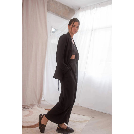 Wrap Wide Trousers
