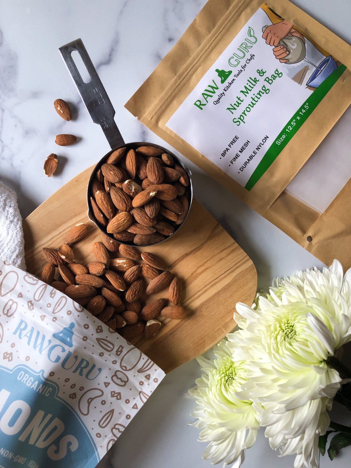 Nut Milk Bag (Nylon with String) - Vegan America