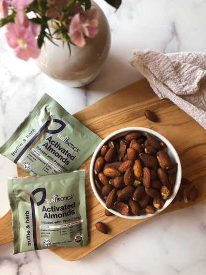Activated Almonds - Infused with Probiotics - Truffle & Herb - Vegan America