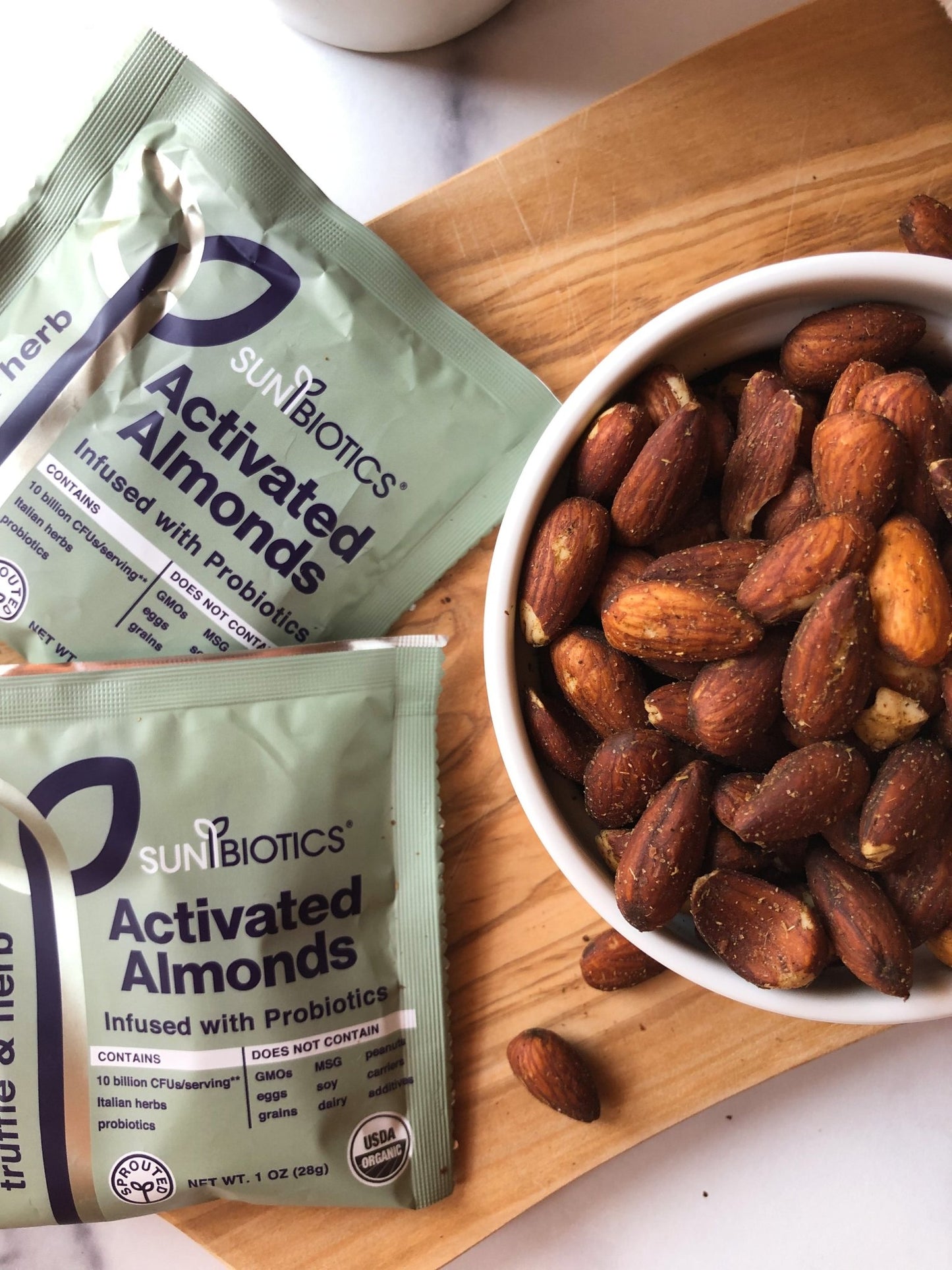 Activated Almonds - Infused with Probiotics - Truffle & Herb - Vegan America