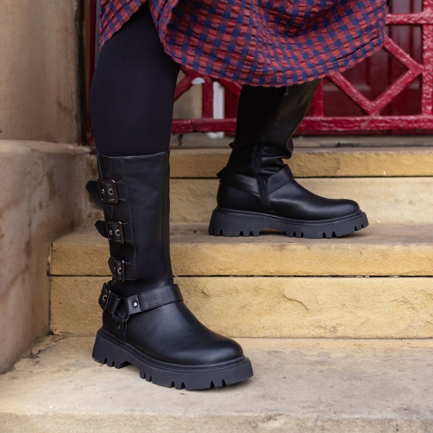Cosmic Biker Boots - Vegan America